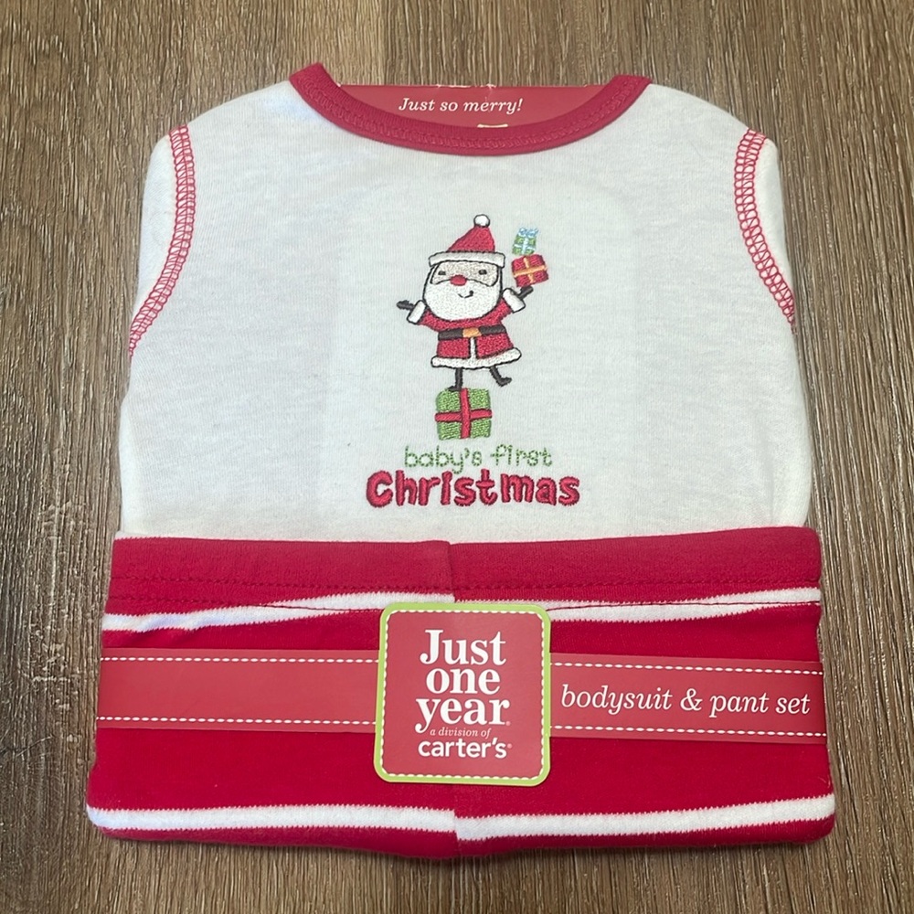 💫 Free with Purchase 💫 NWT, Carter’s Holiday Pantsuit, Size Newborn